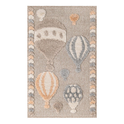 Unique Loom Balloons Whimsy Kids Rug