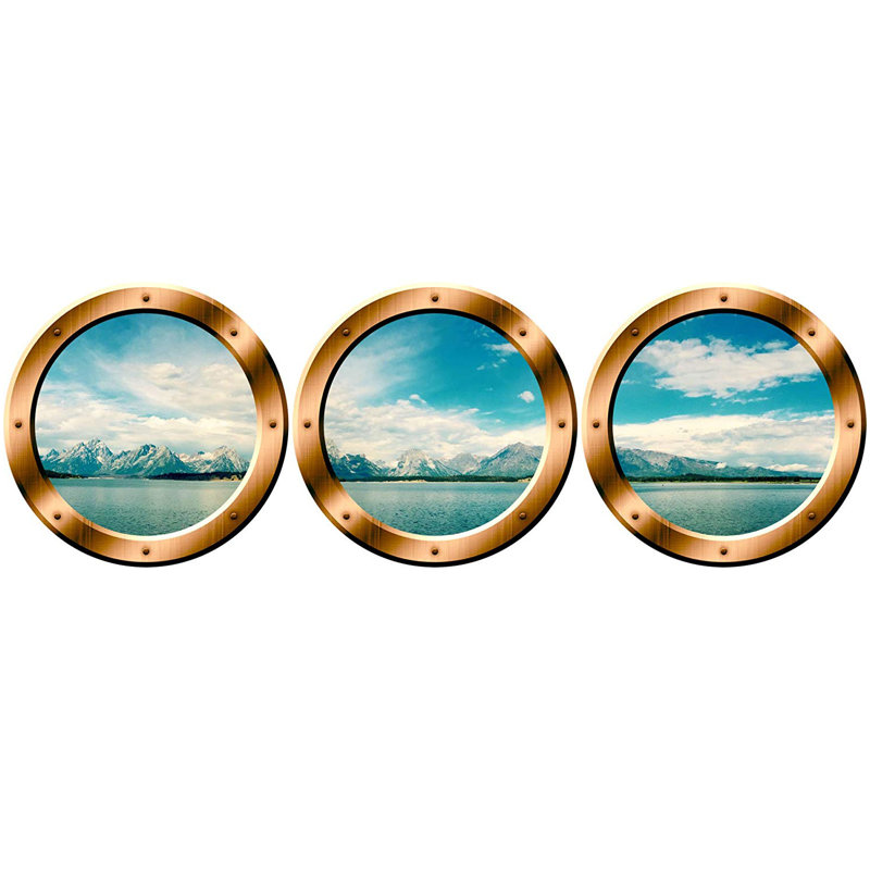 Landscape & Nature Wall Decal, Gold, 20" H x 20" W