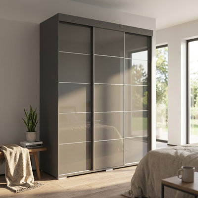 Garde-robe gris 71 po Aria