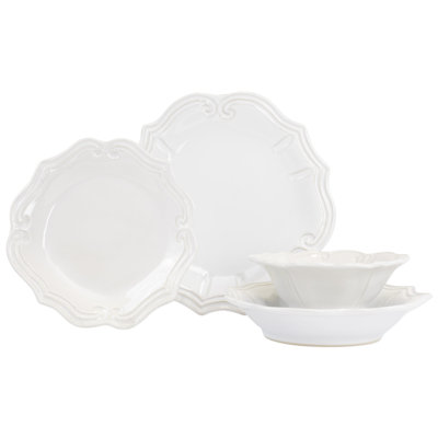 Incanto Stone Handmade Stoneware Dinnerware Set 4 Piece