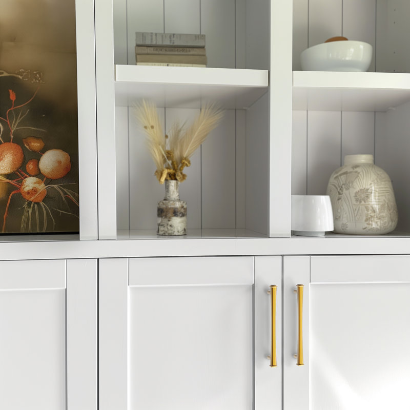 Ensemble de poignées d'armoire 3 po New Collection Extravagance, Or brossé, 5"