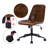 Keavey 23" Wide Leather Mid Back Mid-Century Modern Office Chair-101644269-101644270