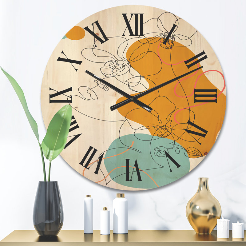 Horloge murale en bois, Moyen