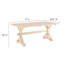 Table de salle à manger en bois 71 "Modway Windchime-90863250