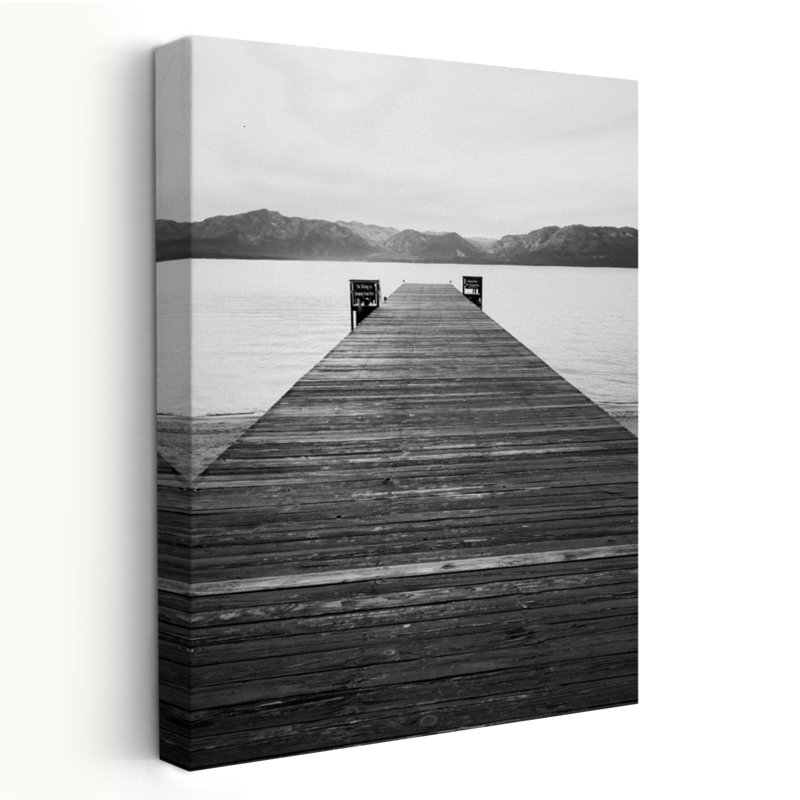 Tranquility Cove - Photographie de paysage, art de la jetée blanche, H 60 po x l 40 po