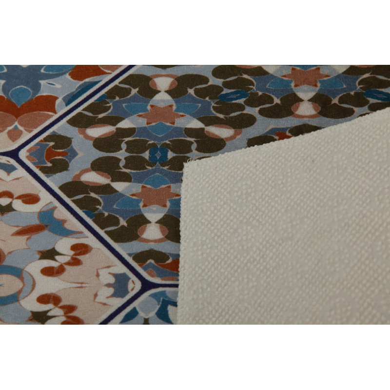 Premium Hall Carpet, 3.3 x 6.6 Feet, 100% Polyester, 0.3 in Pile Height | Antibacterial, Non-Slip Underside, Machine Washable | Elegant 3D Digital Print Design, Perfect for Entryways & Living Rooms