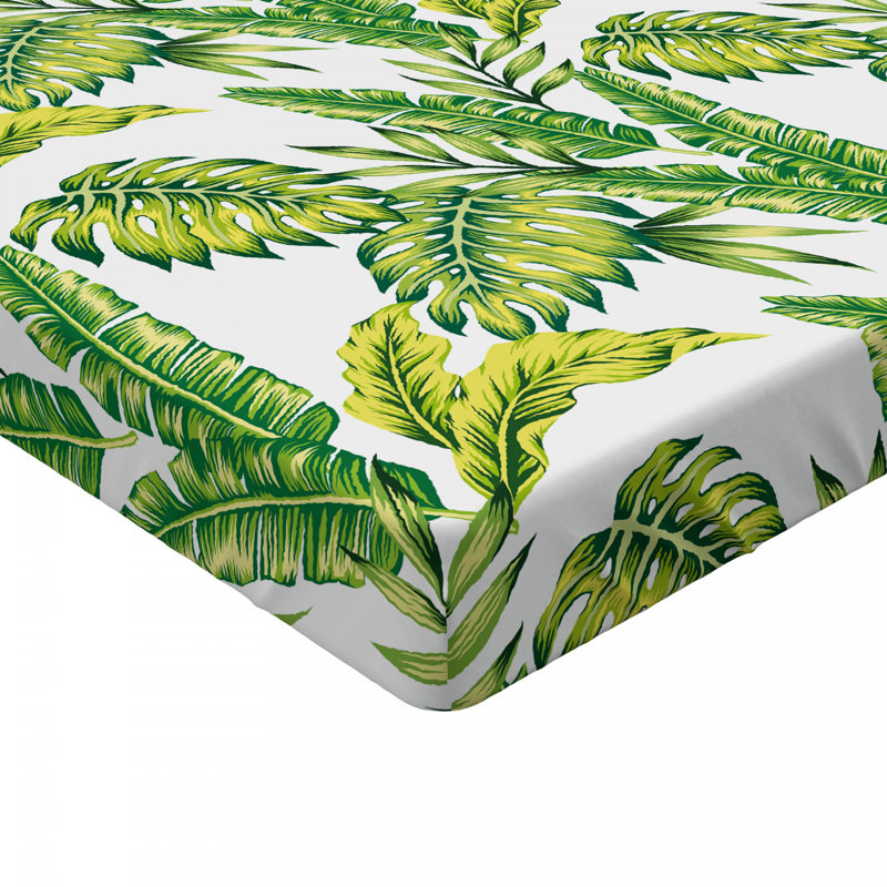 Microfiber Floral Fitted Sheet, Queen Fitted Sheet