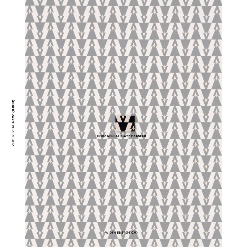Schumacher X A Rum Fellow Kalido Fabric, Onyx