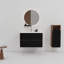 Meuble-lavabo moderne avec lavabo en céramique intégré et rangement abondant-2067644882