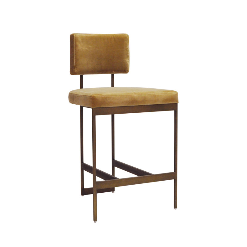 Baylor 26" Counter Stool, Bronze, Gray