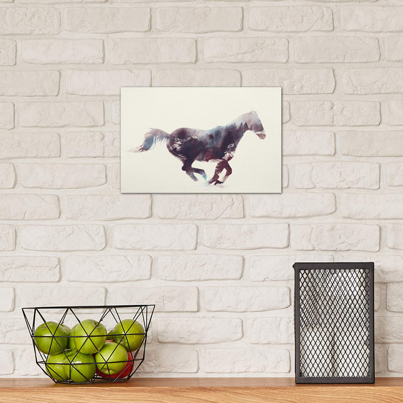 Horse I by Andreas Lie - No Frame Print on Canvas, 66.04 cm H x 45.72 cm W x 1.91 cm D