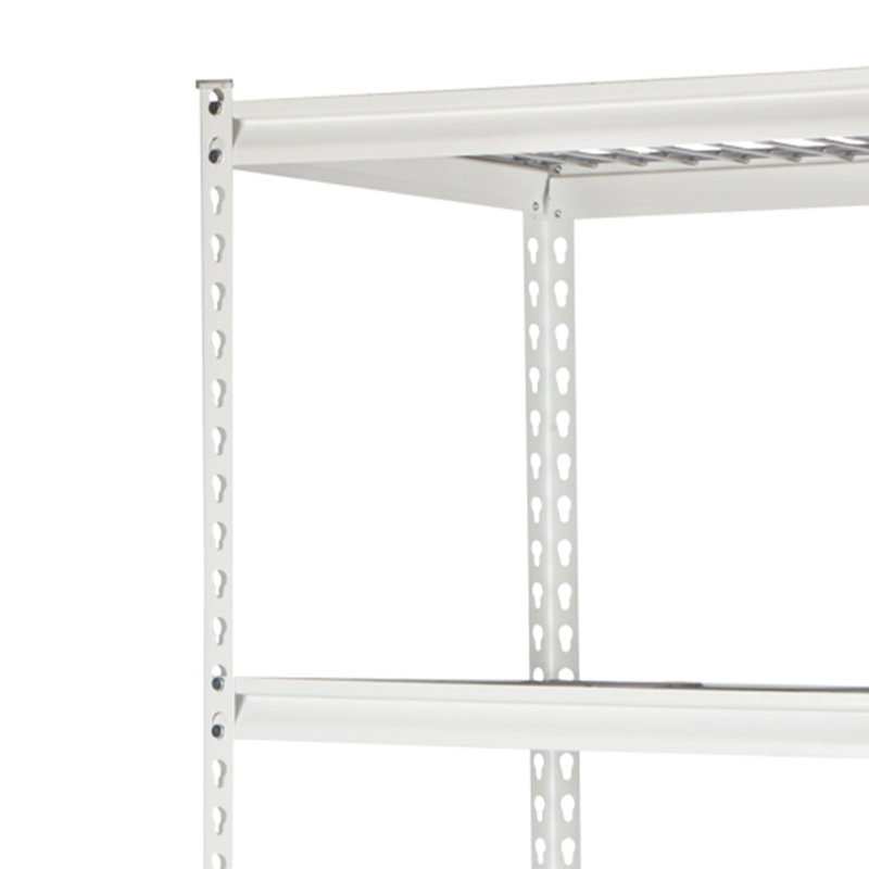 Étagère en acier à 4 tablettes Lafoya, Blanc, H 59,84 po x l 35,82 po x P 18,11 po