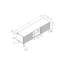Armoire multimédia polyvalente avec plusieurs options de rangement pour le salon et la chambre à coucher-704139582