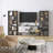 Asymmetrical Display Shelf & Bookcase, 5-Tier, Black-28670475
