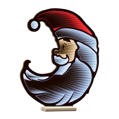 Santa Half Moon Ekkolight 23IN H
