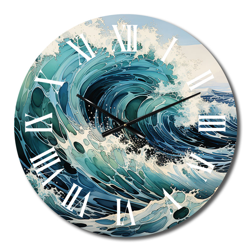 Rayleen - Nautical & Beach Wall Clock, Medium