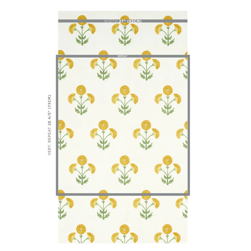 Papier peint Saranda, Marigold