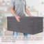 Ensemble de 2 repose-pieds de rangement pliables, repose-pieds rembourré en lin avec rangement caché, tabouret rabattable pour le salon et la chambre à coucher-123493178