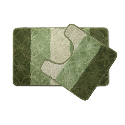 Loletha 2 Piece Set Rectangle Bath Mat