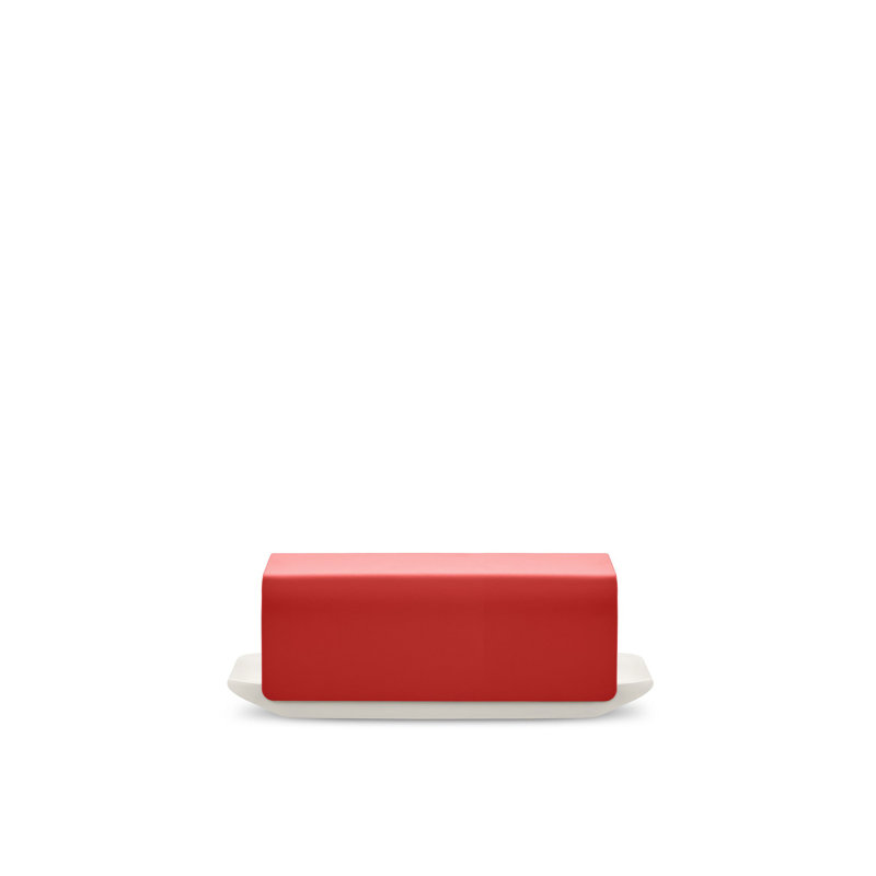 Mattina Butter Dish, Red 