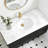 19" White Ceramic Undermount Sink For Bathroom Vanity Countertop