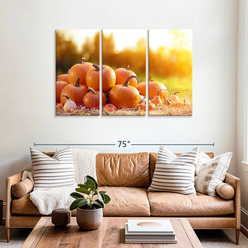 Récolte de citrouilles Yarlin, H 36 po x l 57 po