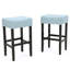 Ensemble de 2 tabourets de bar en cuir sans dossier-1911170193-1911170194