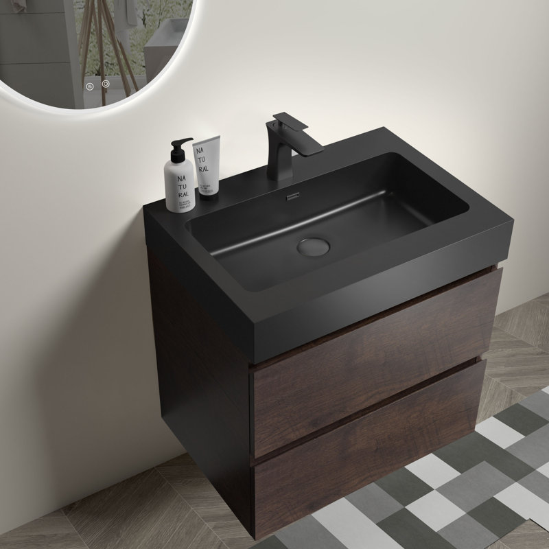 Ensemble de meuble-lavabo l 24 po Pratunam, Noir