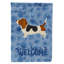 Caniche en polyester à 2 côtés 40 x 28 po standard welcome drapeau maison-957493109