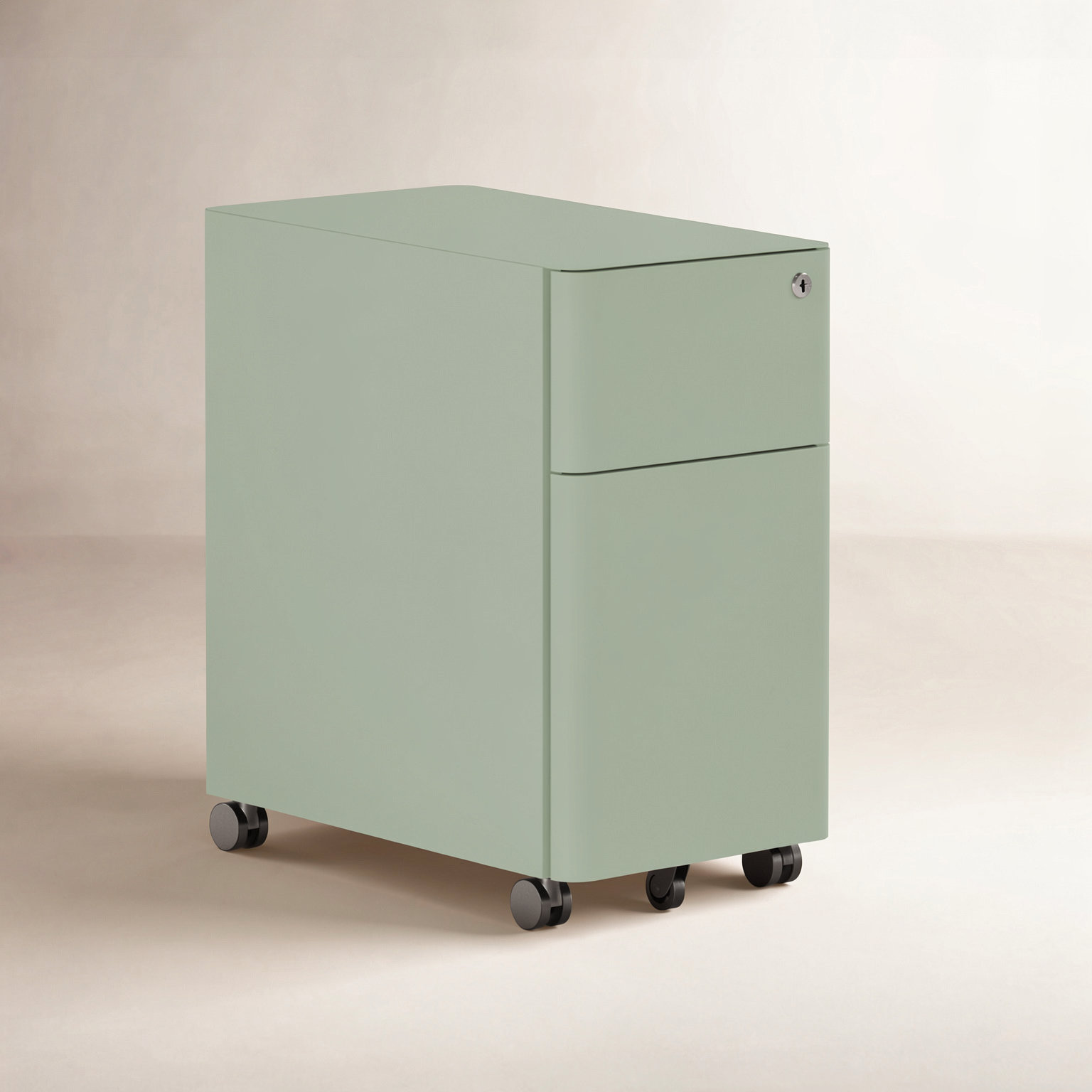 Small Filing Cabinet, Sage