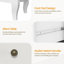 Commode 7 tiroirs Modern White