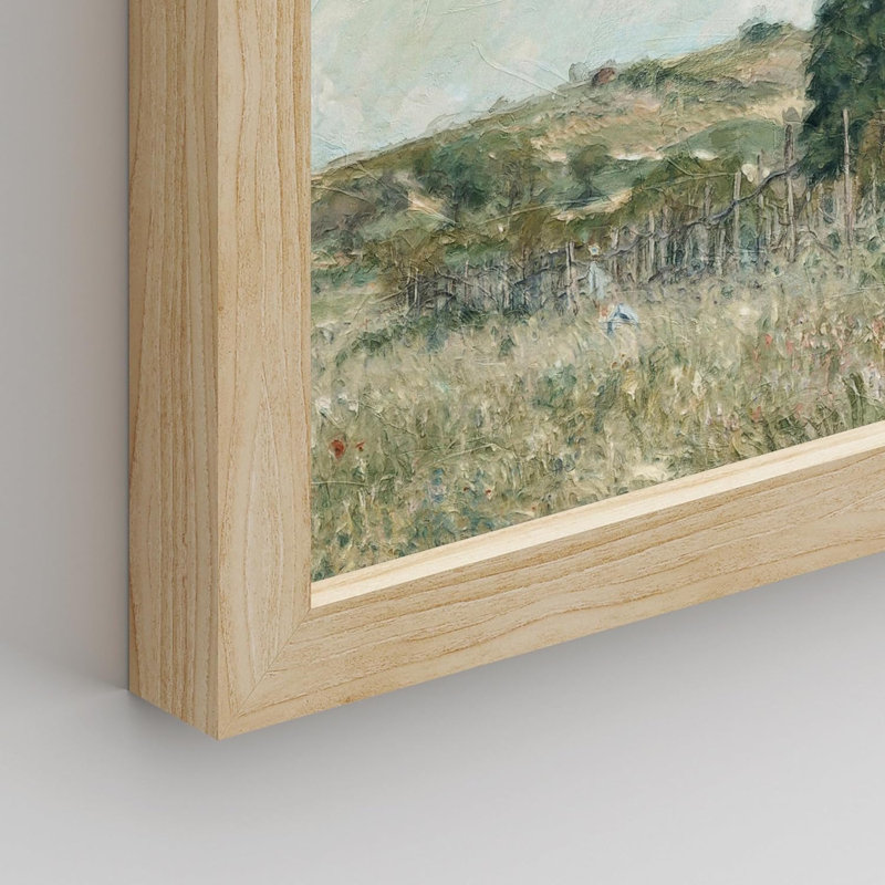 Reproduction d'art naturel, paysage de campagne champêtre, H 14 po x l 11 po x P 1 po, Naturel