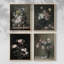 Impression encadrée vintage LXXX - ensemble de 4-1939281289