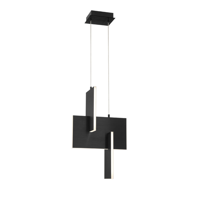 Coburg 23" LED Pendant – Black Finish