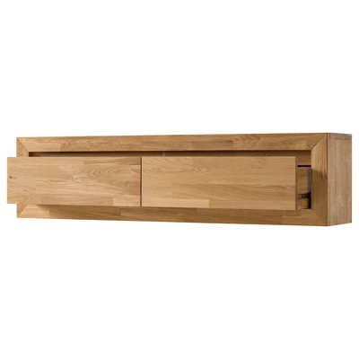 RiaWOOD Wall-Mounted Chest – Solid Oak