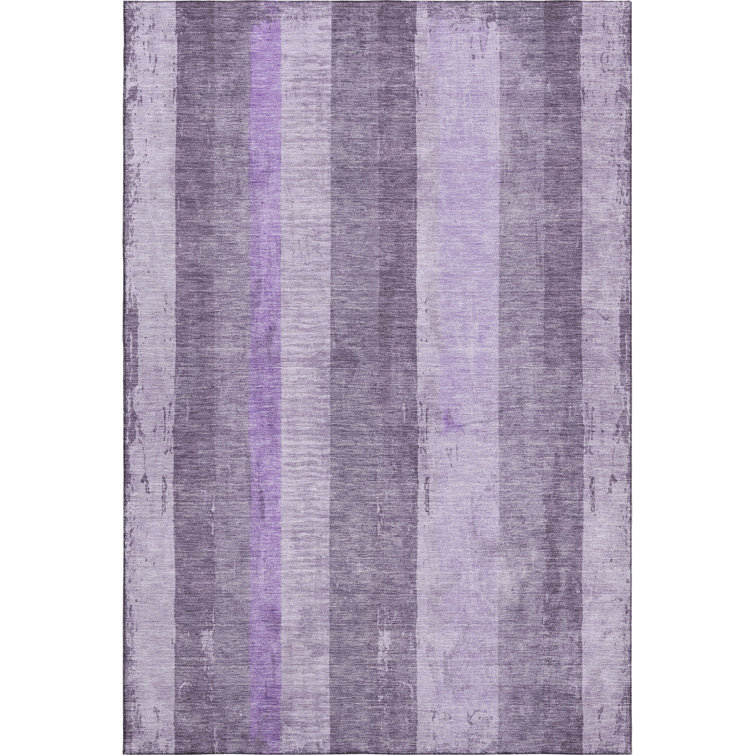 Premium Machine Washable Mayfield AMF1689 Stripes Rug