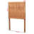 Aeris Twin Size Detailed Insets Headboard in Brown Finish, 49.79" H X 37.86" W X 0.6" D-991576678