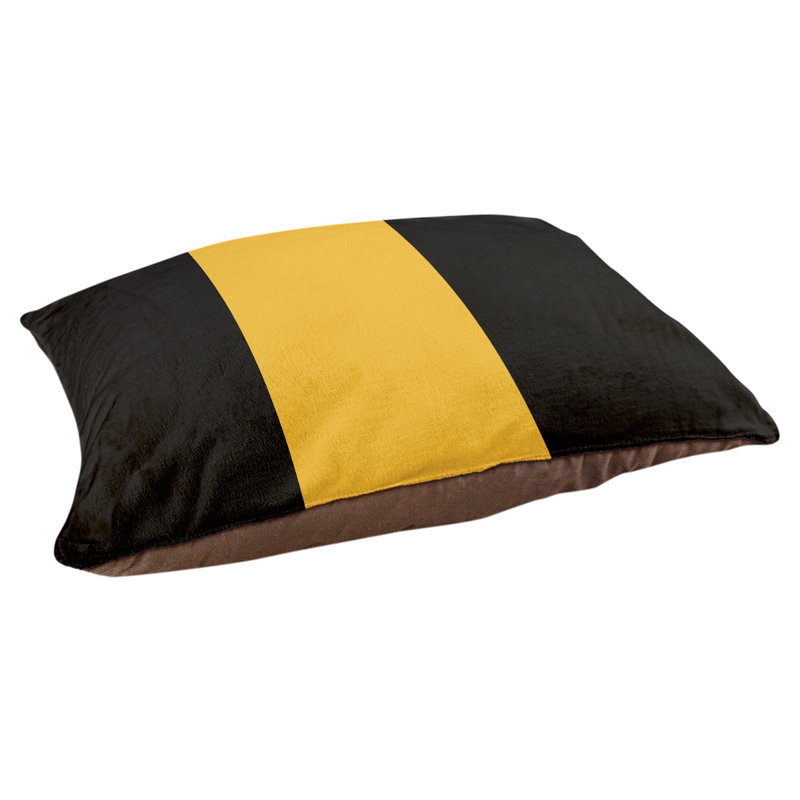 Coussin Detroit, Black/Gold/Black, Extra large (50" W x 40" D x 7" H)