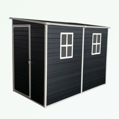 Storage shed with Floor, Two Windows and Lockable Doors