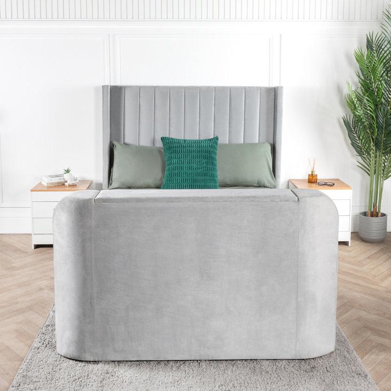 Bernia Upholstered Ottoman Storage Bed, Kingsize (5')