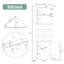 Armoire haute verte Triangle