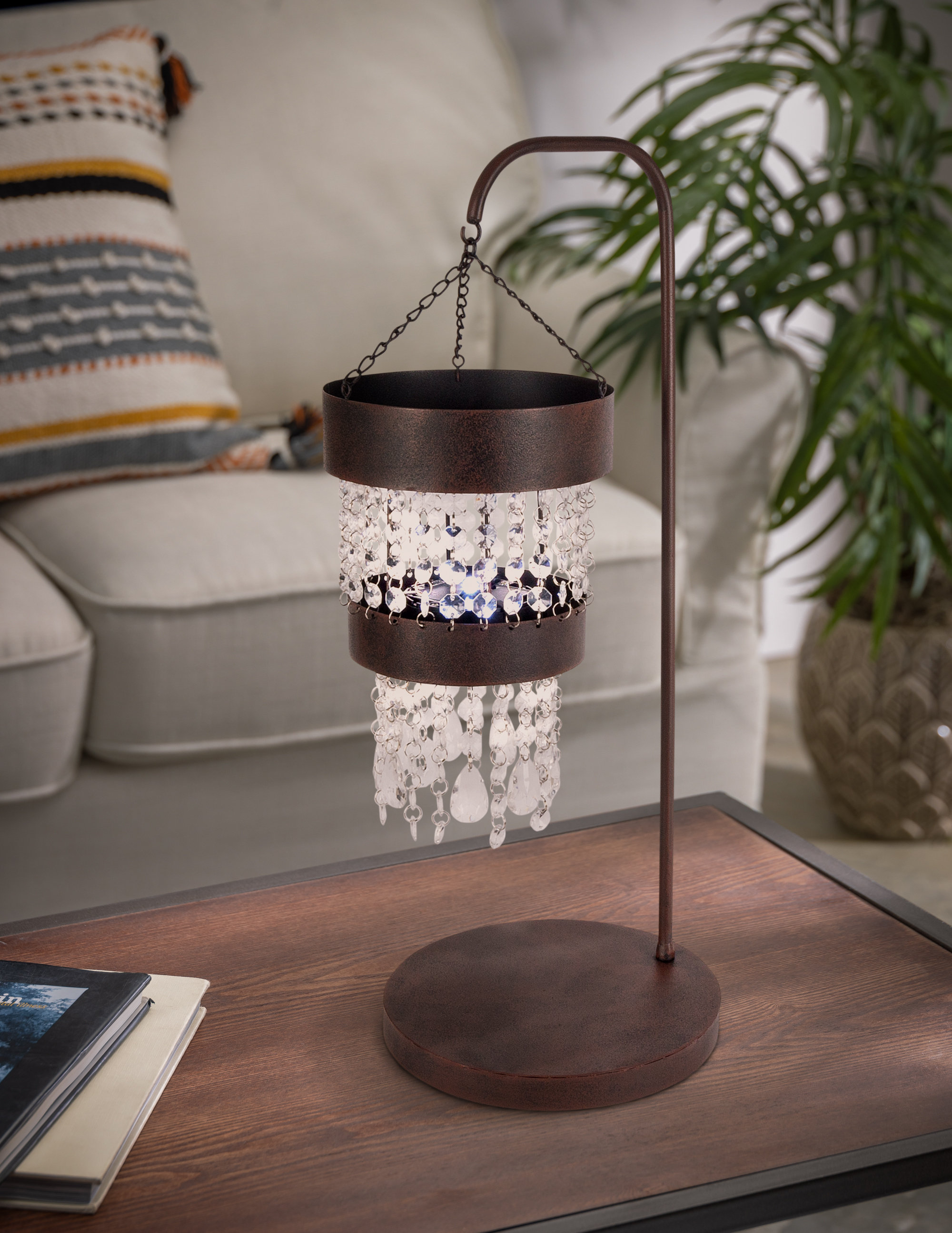 Battery Operated Pendant Light,Petal Glass Battery Chandelier Light with  Rechargeable Detachable Bulbs Remote 10 Colors Dimmable | Fruugo US, image size:2000x2589