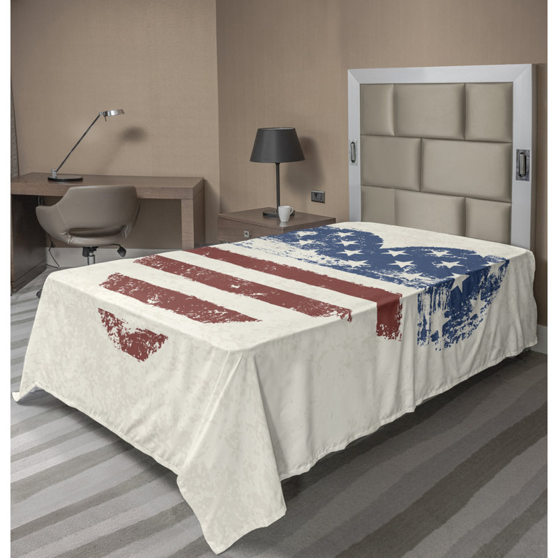 Microfiber No Pattern And Not Solid Color Flat Sheet, Twin Flat Sheet