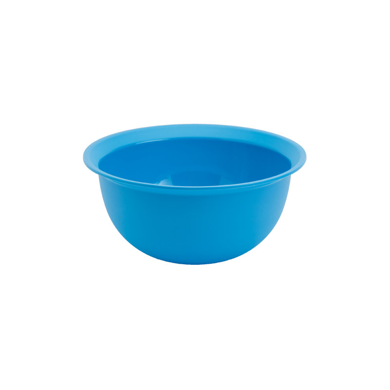 Blue Plastic 4-Piece Mixing Bowls and Colander Set