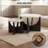 23.6" Round Nesting Coffee Tables Set Of 2, Solid Wood Side Tables Space-saving Design For Small Living Rooms And Apartments-1064516274