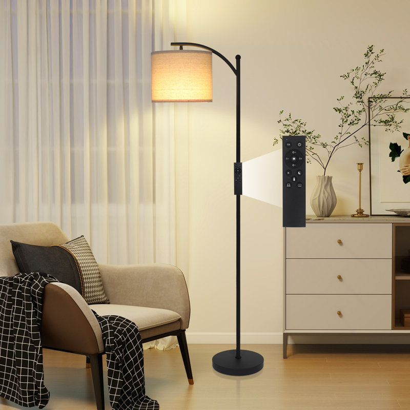 Starkisha 160cm Polished LED Arched Floor Lamp with USB