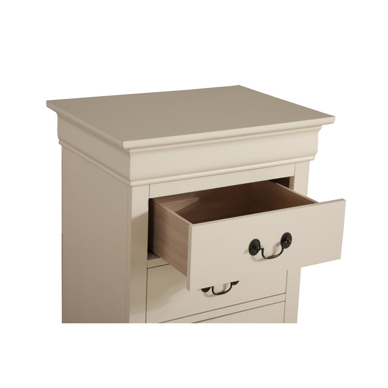 Commode à linge Louis Phillipe, beige, Beige