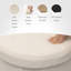 Nerland 38cm Wide Round Solid Colour Ottoman with Storage