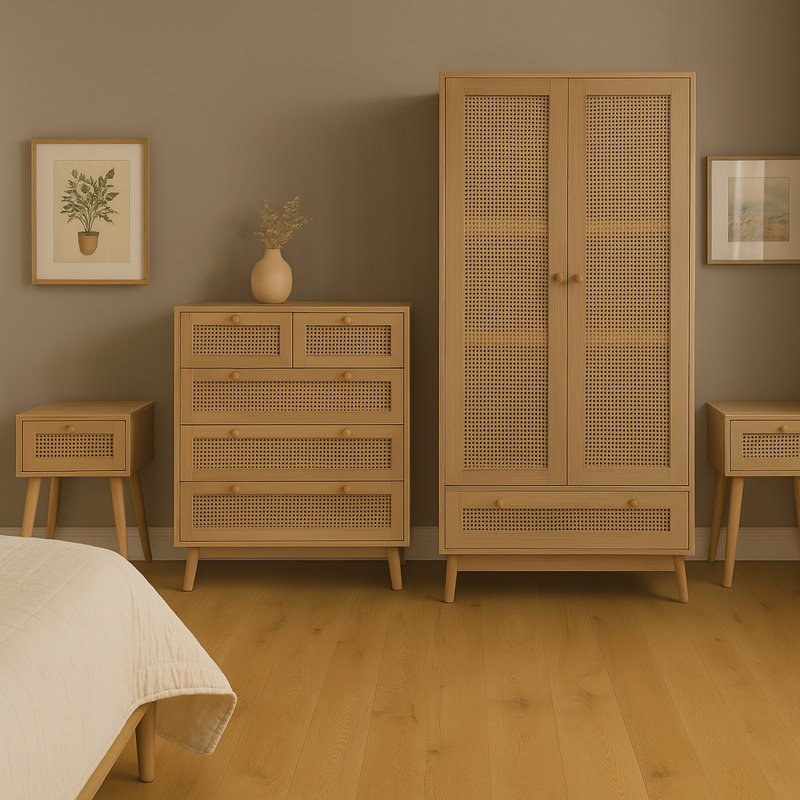 Croxley Piece Bedroom Set, Oak