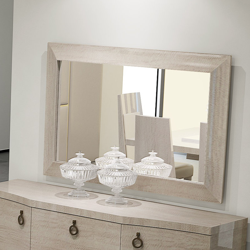 Ghiocel Wood Wall Mirror